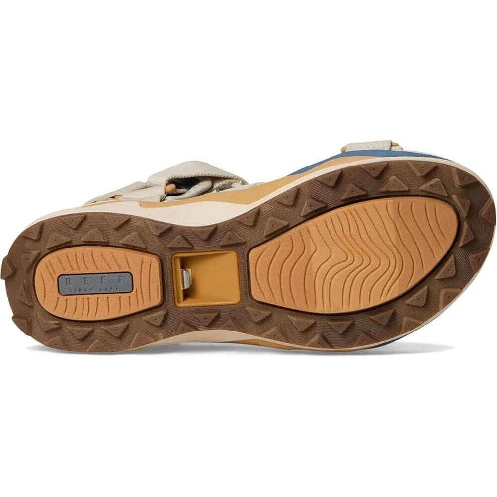 Reef Cross Shore Sandals Men's 12 Tan Wheat Open Toe Adjustable Strap ZOGG1795